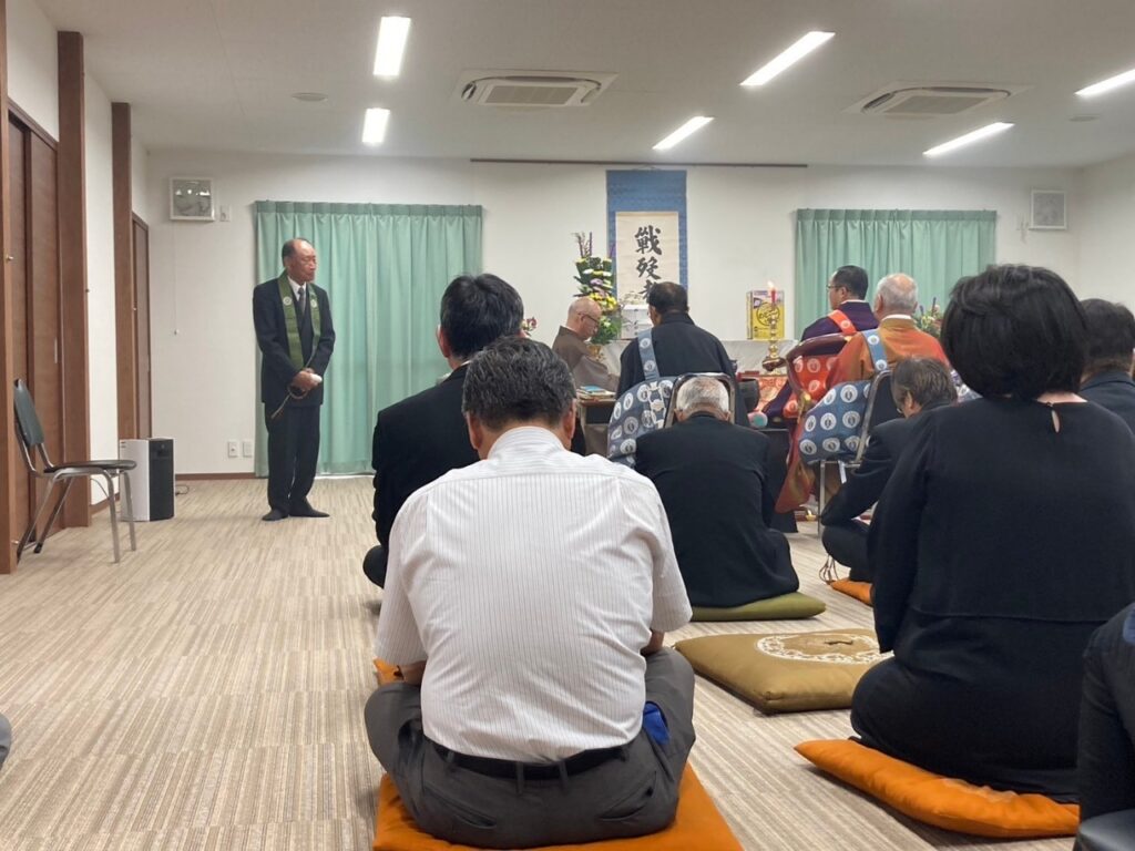 北日野地区自治振興会 慰霊祭