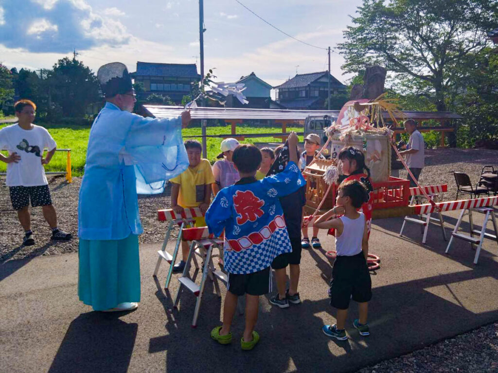 北日野地区自治振興会 平林町 愛宕神社祭り