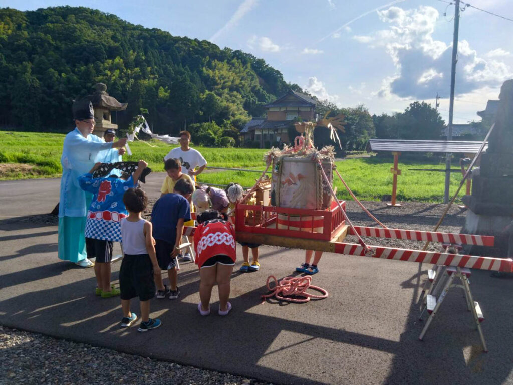 北日野地区自治振興会 平林町 愛宕神社祭り