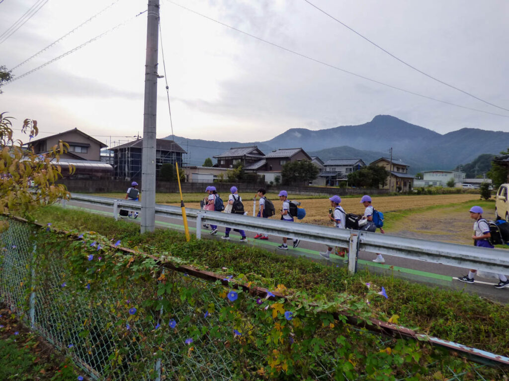 北日野地区自治振興会 防災合宿通学