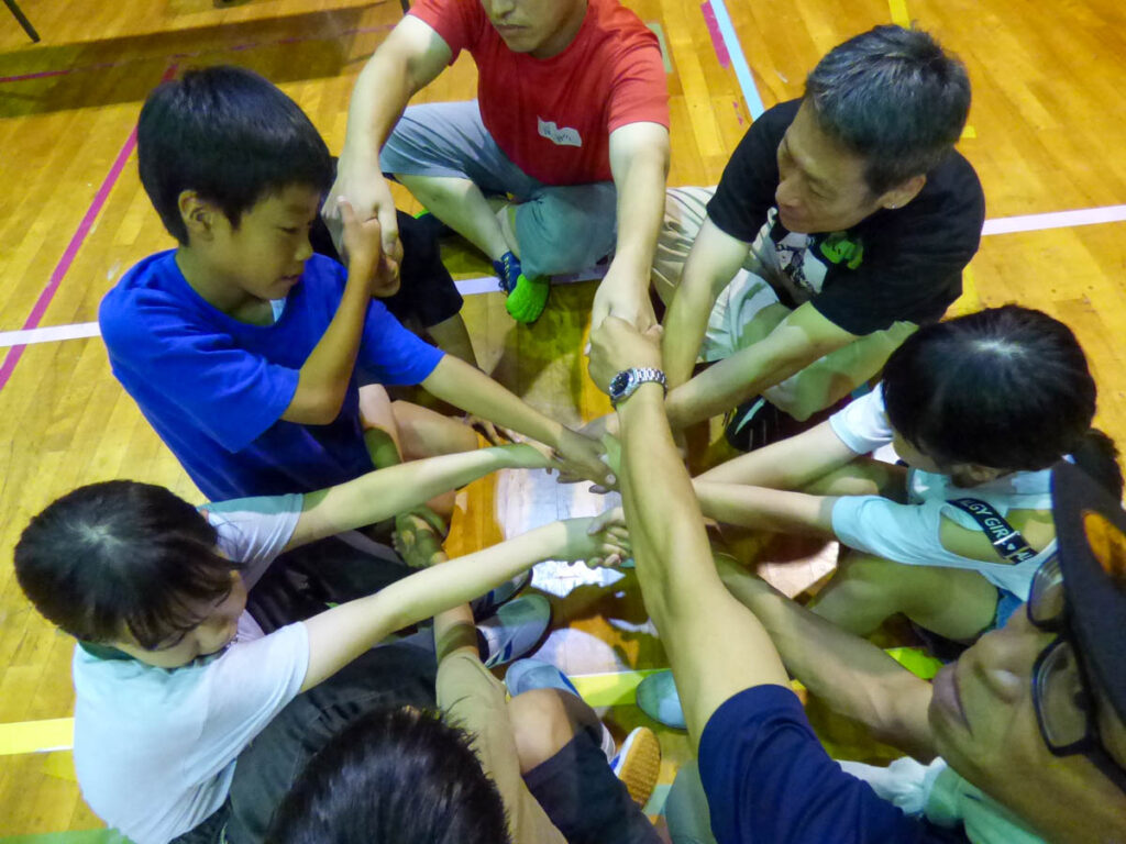 北日野地区自治振興会 防災合宿通学