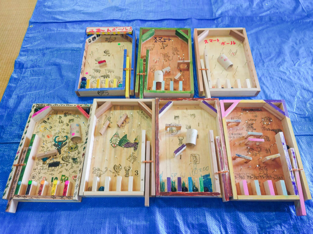 北日野地区自治振興会 スマートボール作り教室