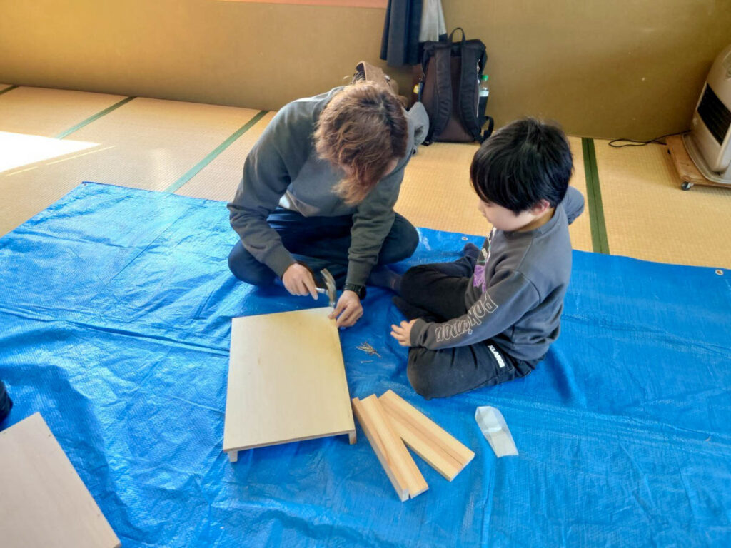 北日野地区自治振興会 スマートボール作り教室