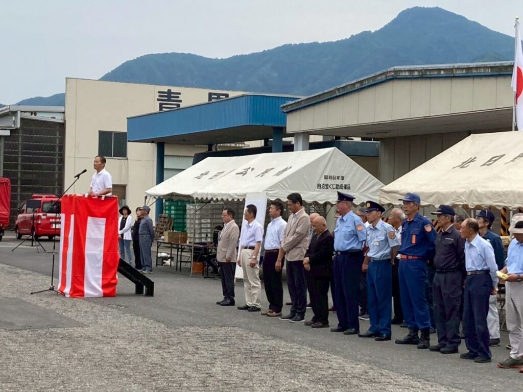 北日野地区自治振興会 自警消防隊操法大会