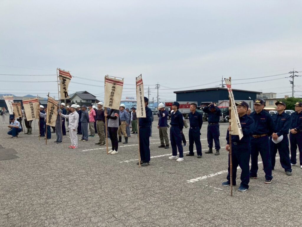 北日野地区自治振興会 自警消防隊操法大会