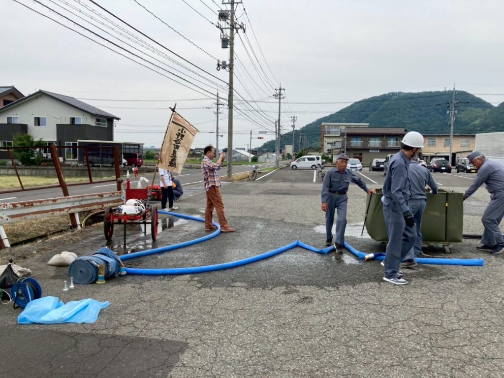北日野地区自治振興会 自警消防隊操法大会
