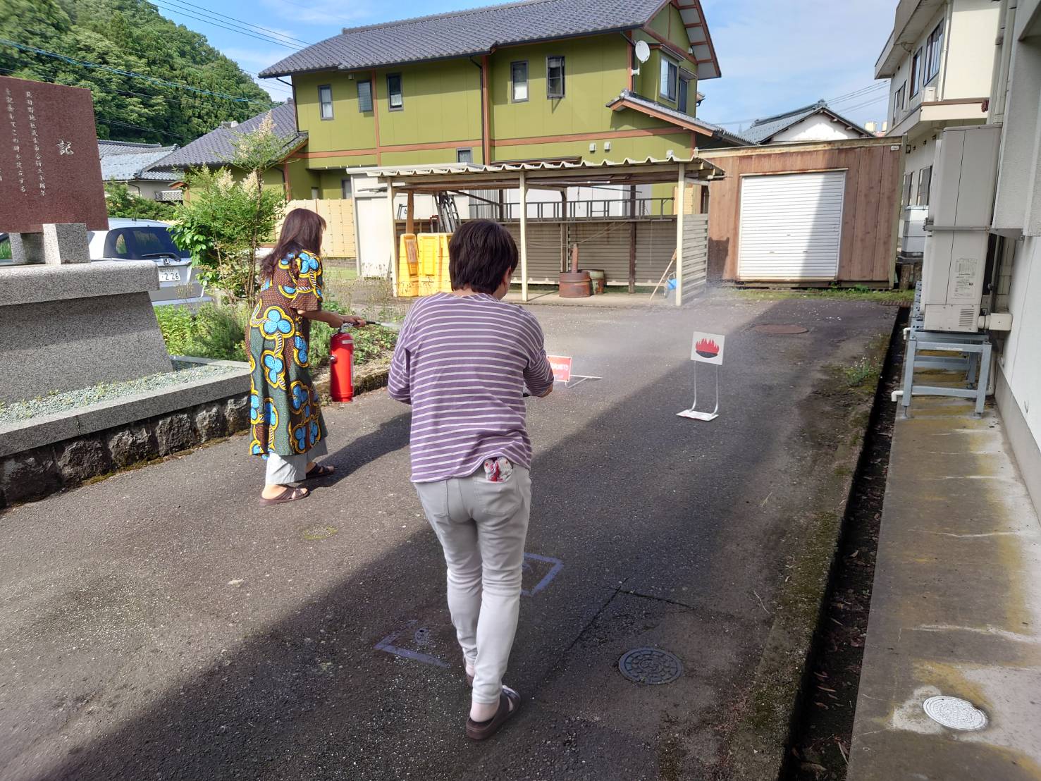 北日野地区自治振興会 避難訓練&消火訓練