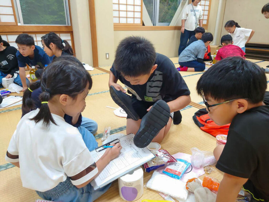 北日野地区自治振興会 北日野地区防災合宿