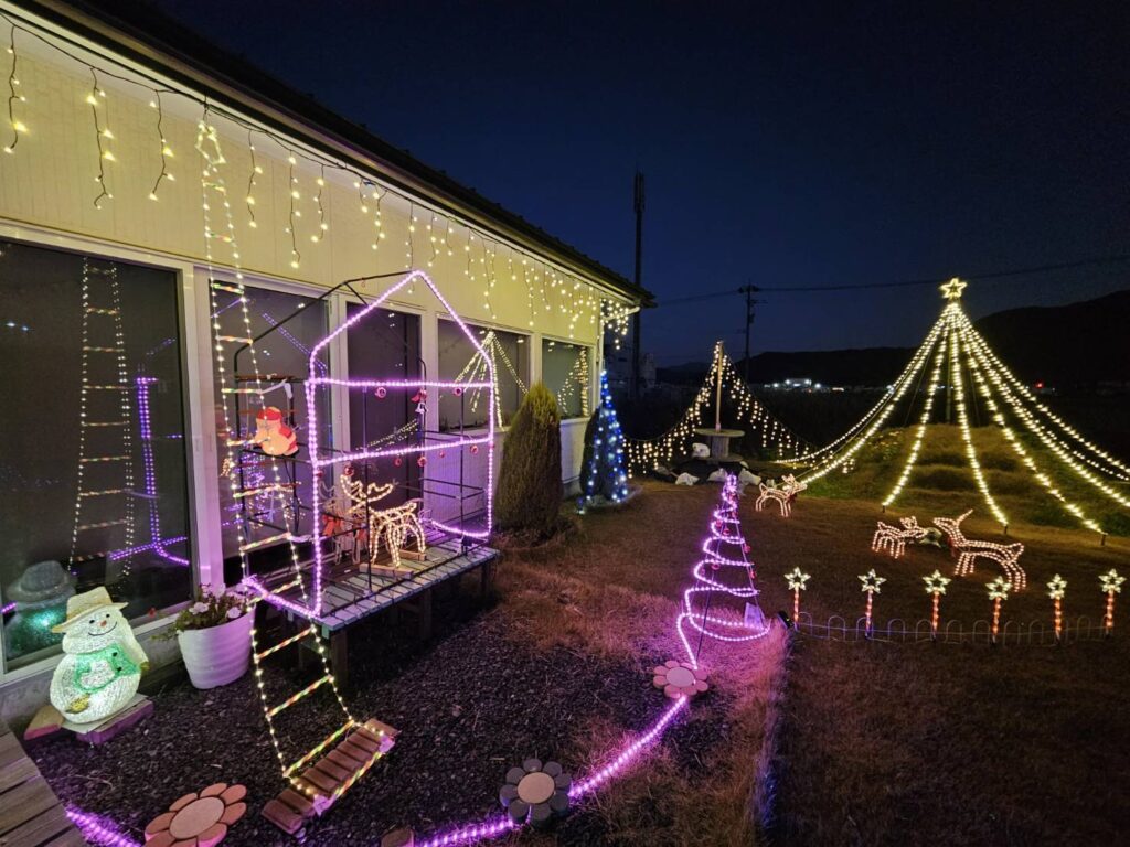 北日野地区自治振興会 クリスマスイルミネーション