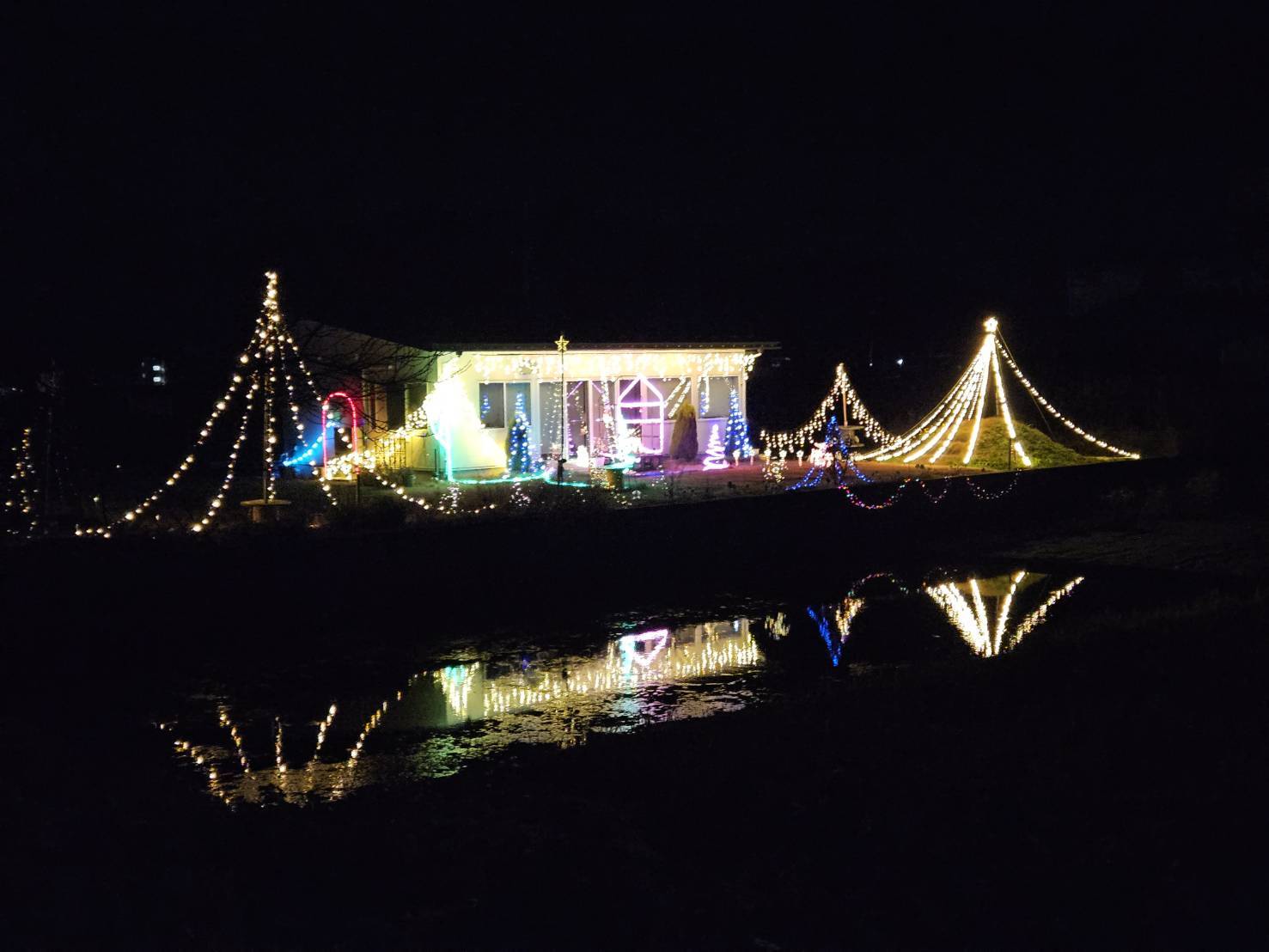 北日野地区自治振興会 クリスマスイルミネーション