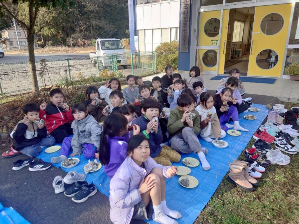 北日野地区自治振興会 焼き芋会