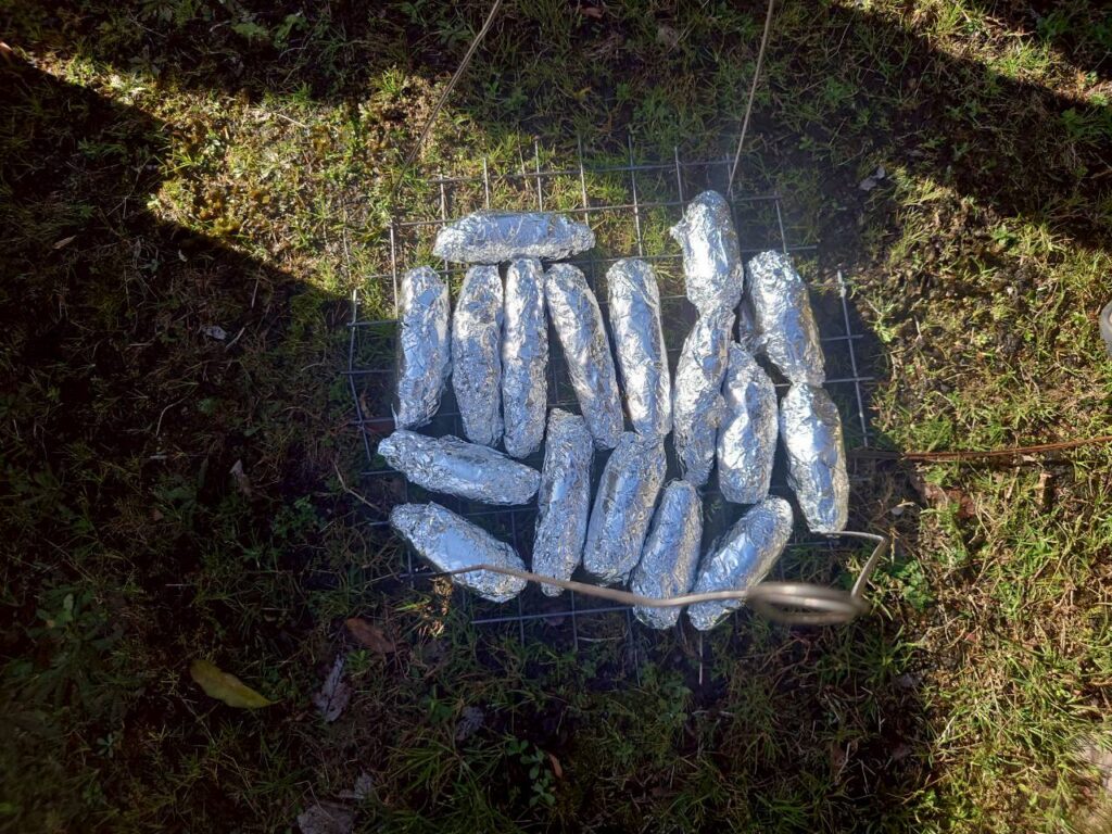 北日野地区自治振興会 焼き芋会