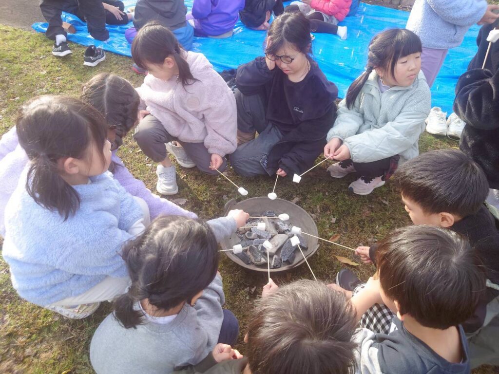 北日野地区自治振興会 焼き芋会