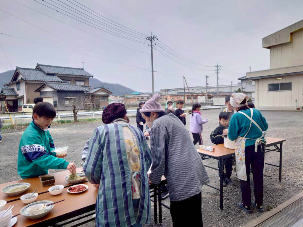 北日野地区自治振興会 放課後子ども教室 ほっこりご飯会