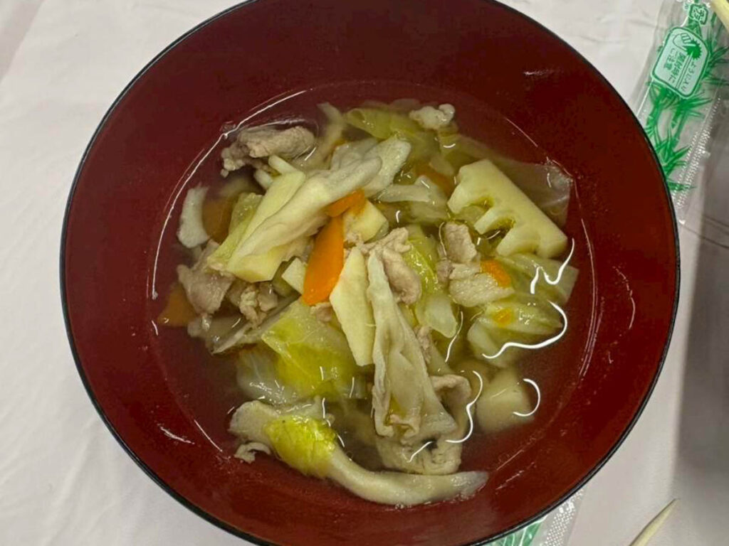 北日野地区自治振興会 タケノコ料理試食会