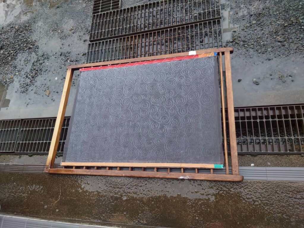 北日野地区自治振興会 紙漉き体験