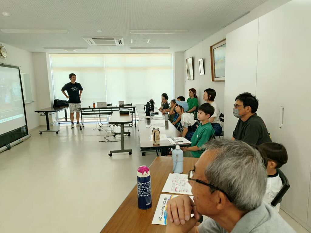 北日野自治振興会 ドローンプログラミング体験会の様子